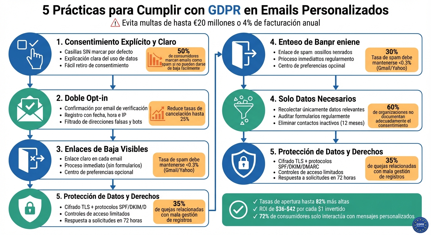 5 prácticas clave para cumplir con GDPR en email marketing