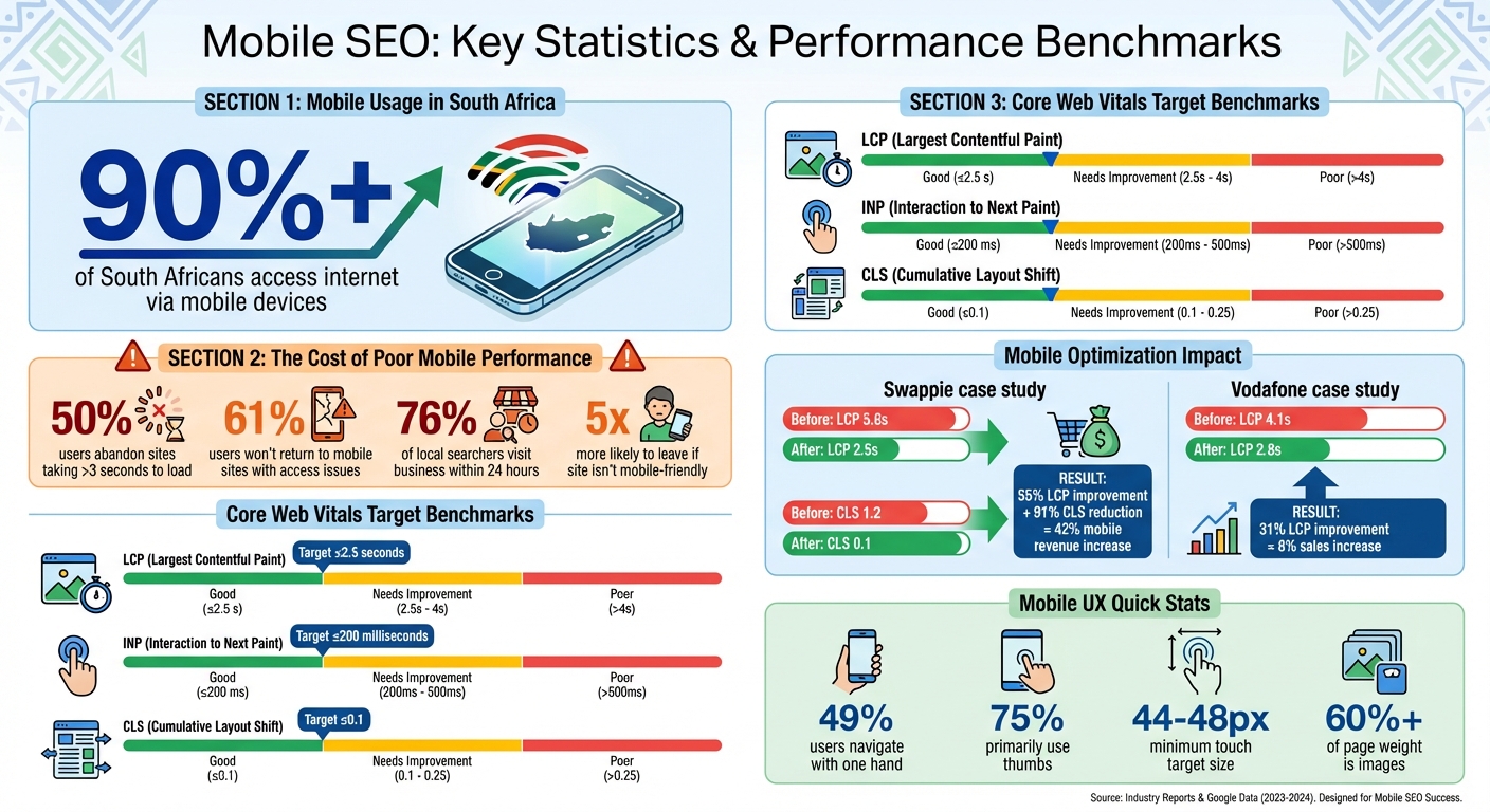 Mobile SEO Statistics and Core Web Vitals Benchmarks for South Africa