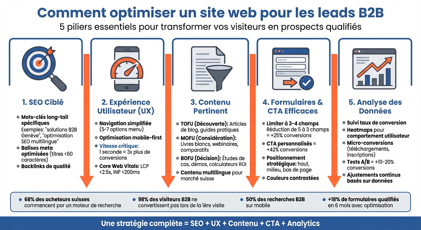 5 steps to optimize a B2B site and generate qualified leads