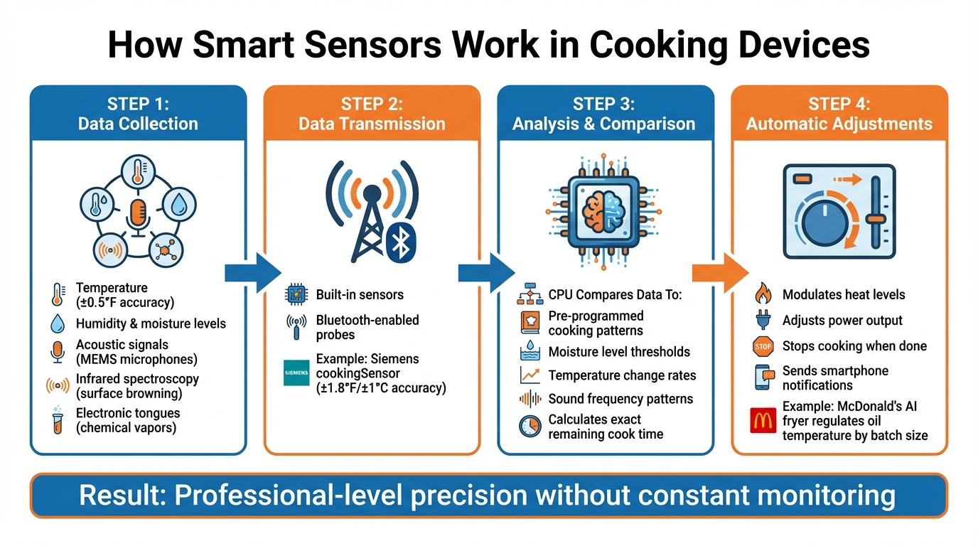 How Smart Cooking Sensors Work: From Data Collection to Automatic Adjustments