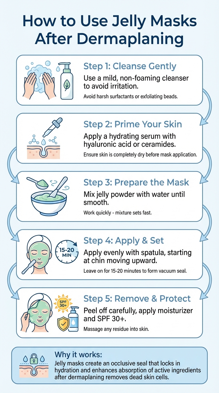 5-Step Guide to Applying Jelly Masks After Dermaplaning