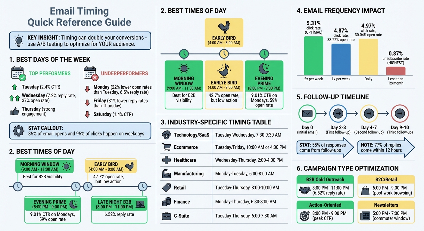 Best Times and Days to Send Email by Industry and Campaign Type