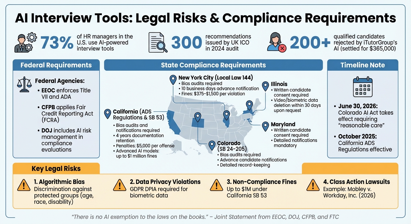 AI Hiring Tools Legal Risks and Compliance Requirements by State