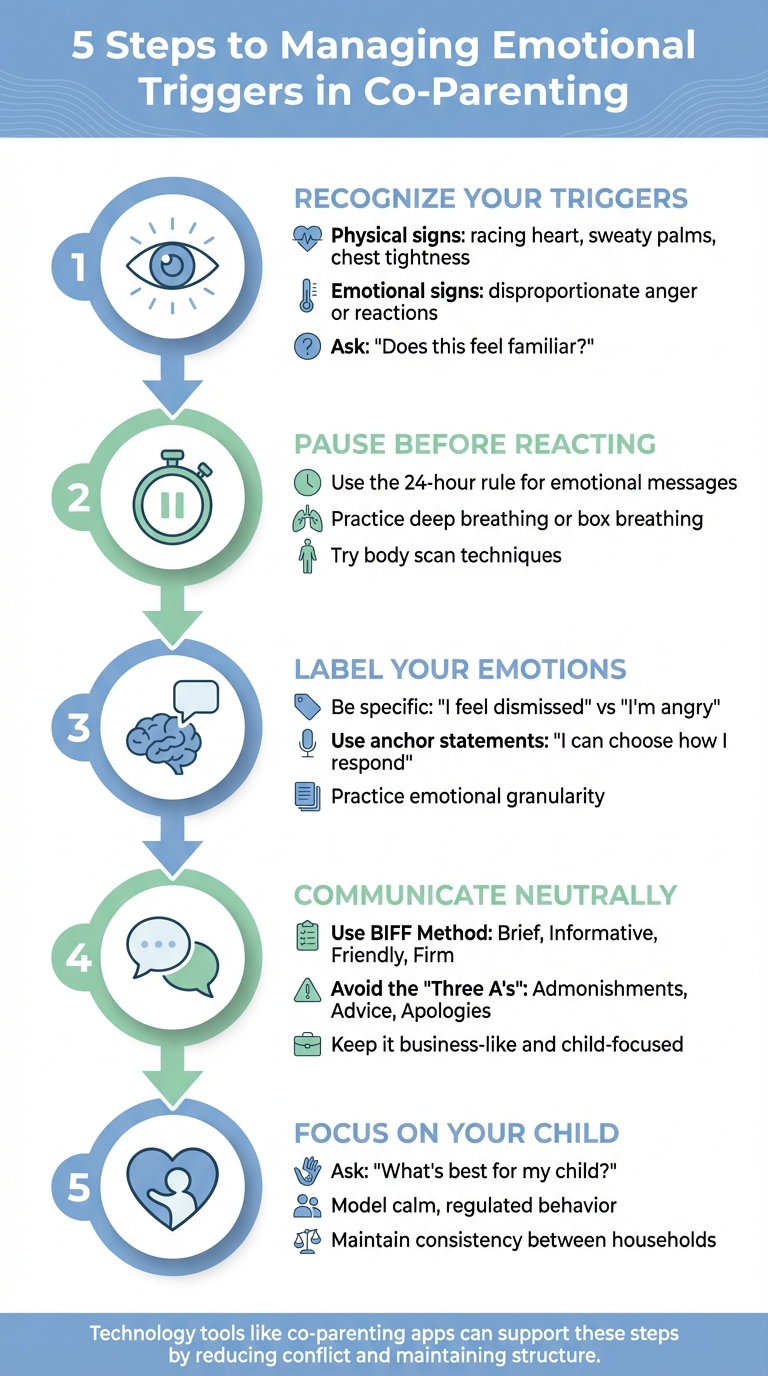 5-Step Process for Managing Emotional Triggers in Co-Parenting