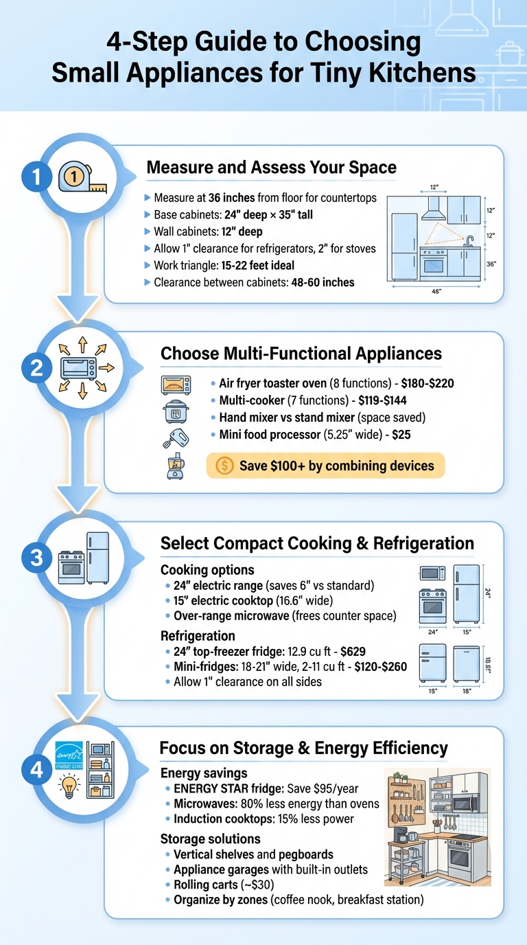4-Step Guide to Choosing Small Appliances for Tiny Kitchens