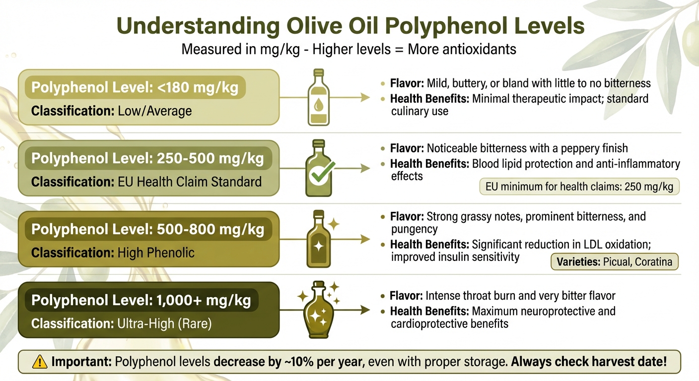 Olive Oil Polyphenol Levels: Health Benefits and Flavor Profile Guide