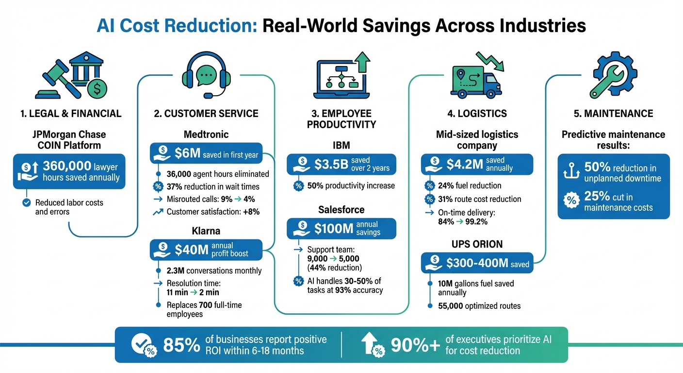 AI Cost Reduction Results: Savings Across Industries