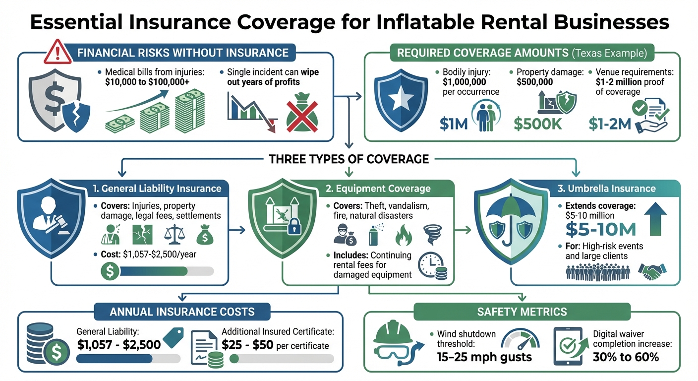 Inflatable Rental Insurance Coverage Requirements and Costs