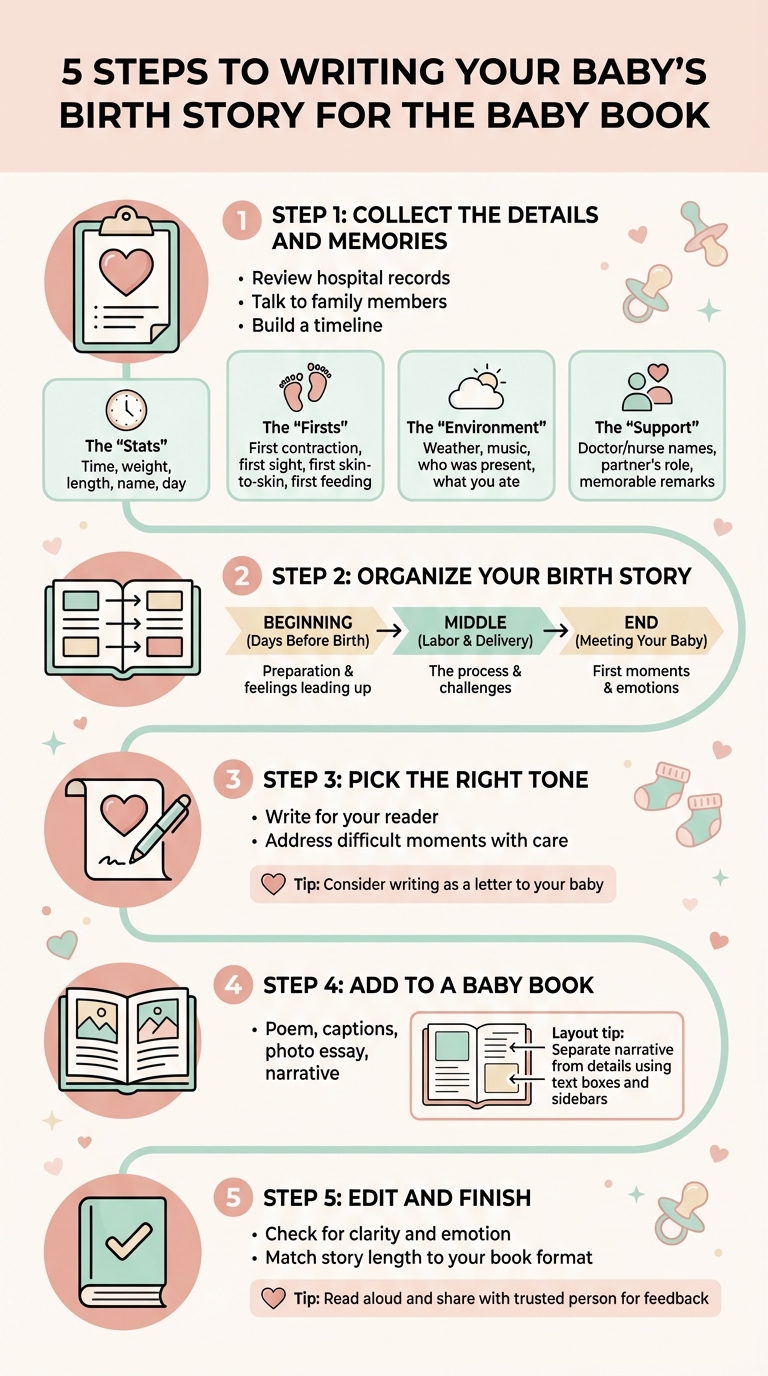 5-Step Process for Writing Your Baby's Birth Story