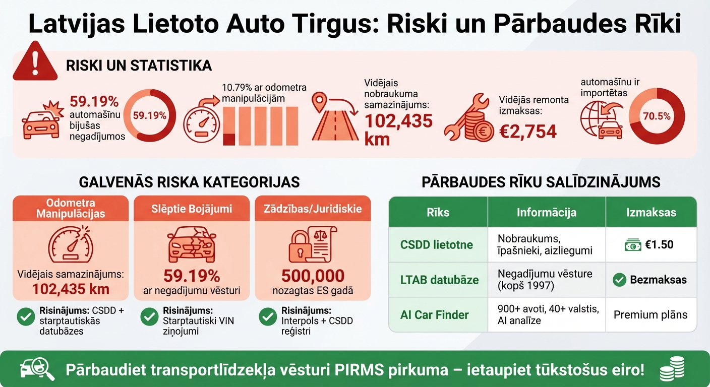 Latvia Used Car Market Risks: Key Statistics and Safety Checks