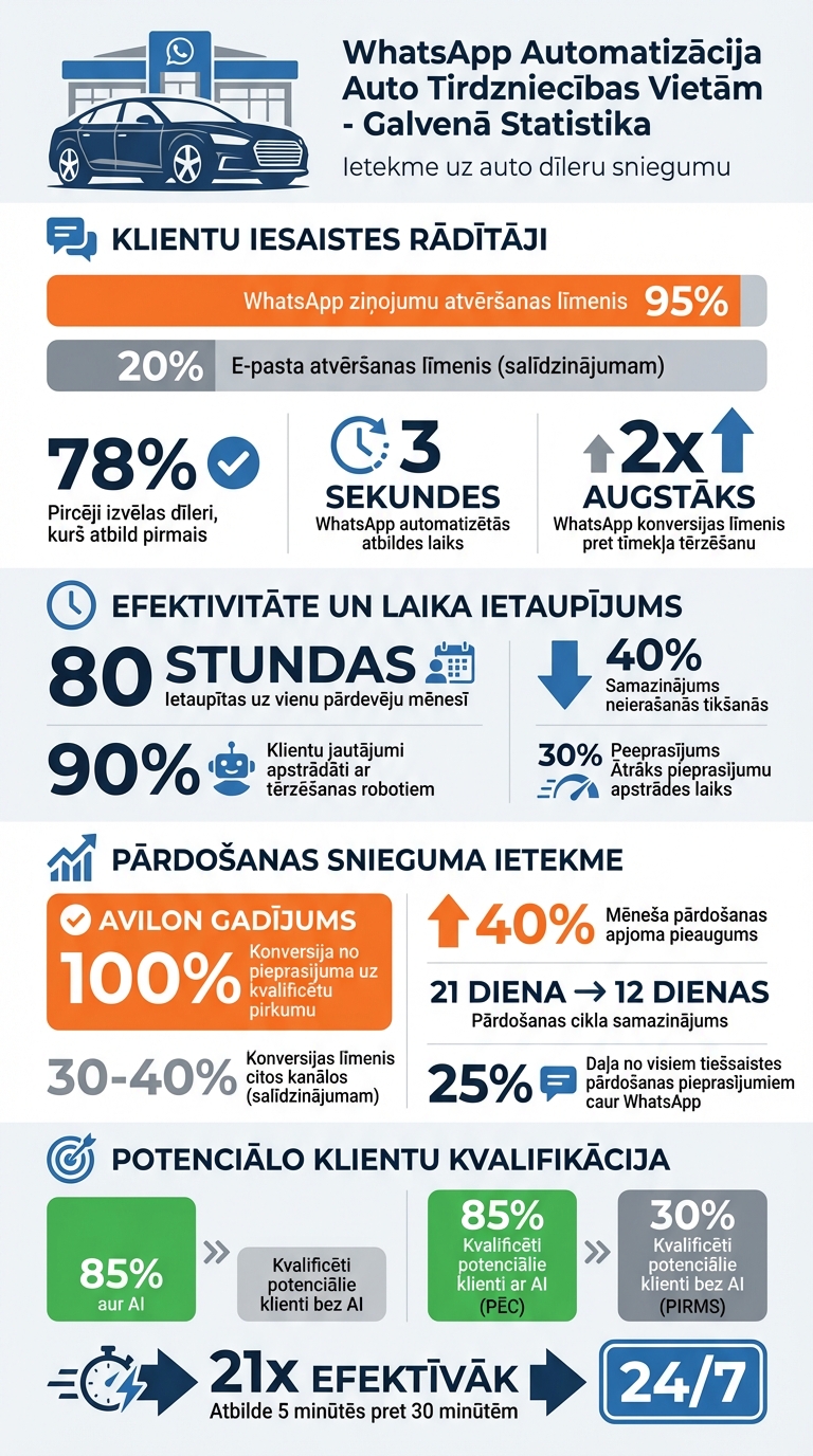 WhatsApp Automation Benefits for Car Dealerships: Key Statistics and ROI