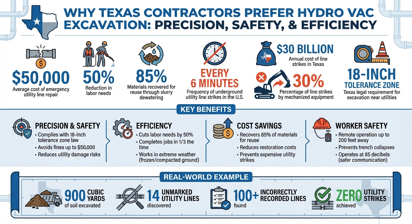 Key Benefits and Statistics of Hydro Vac Excavation in Texas