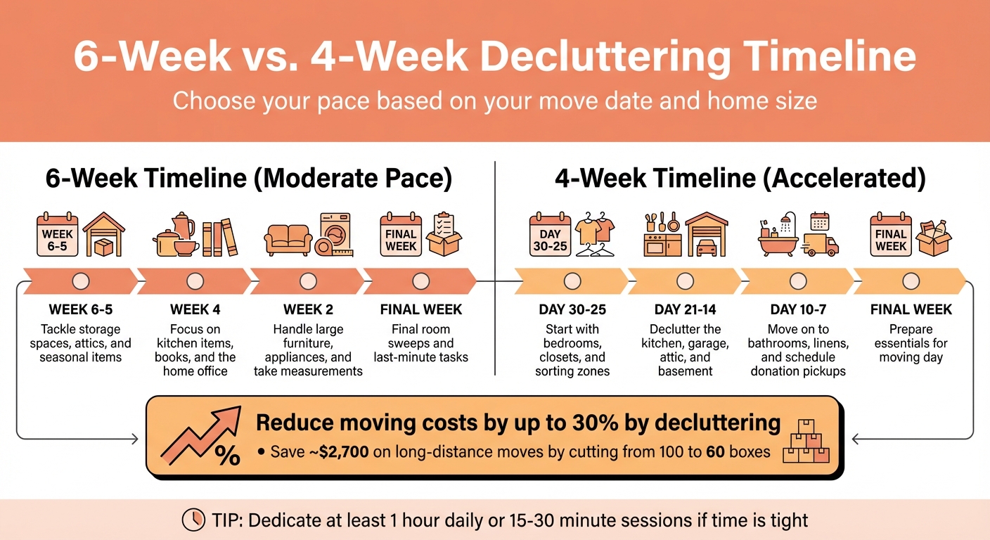 6-Week vs 4-Week Decluttering Timeline for Moving in Atlanta