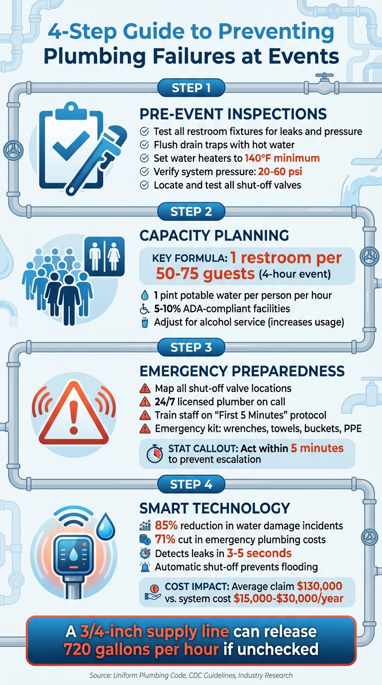 4-Step Guide to Preventing Plumbing Failures at Events