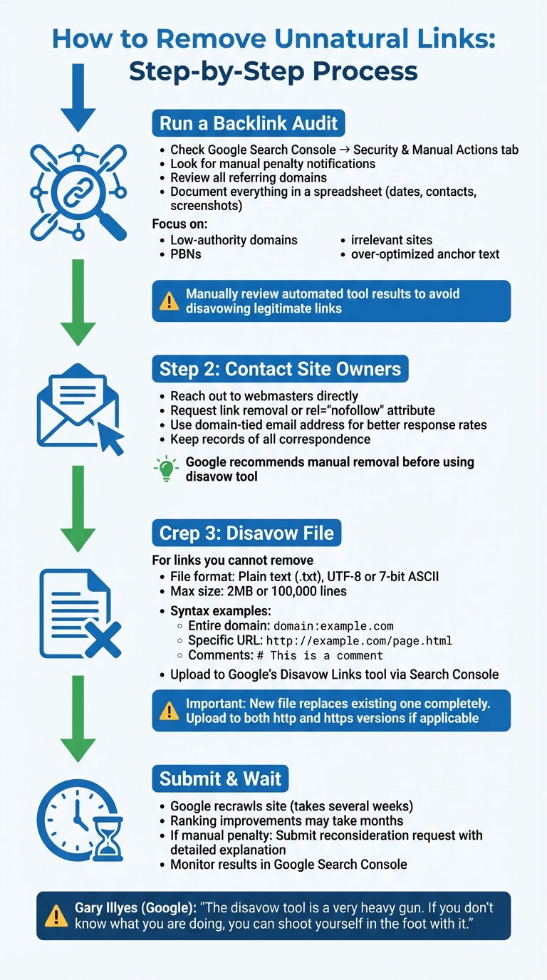 4-Step Process to Remove Unnatural Links and Avoid Google Penalties