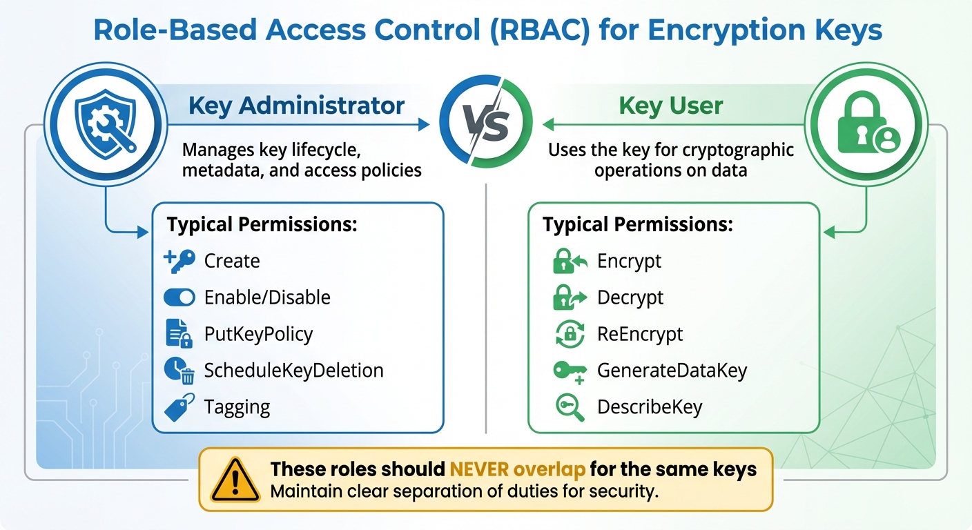Key Administrator vs Key User Roles and Permissions
