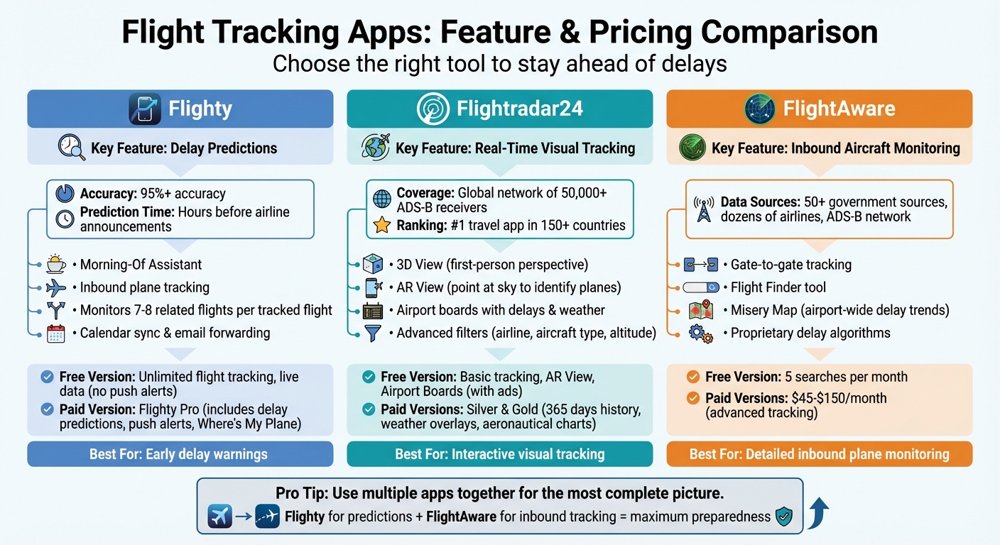 Flight Tracking Apps Comparison: Features and Pricing Guide