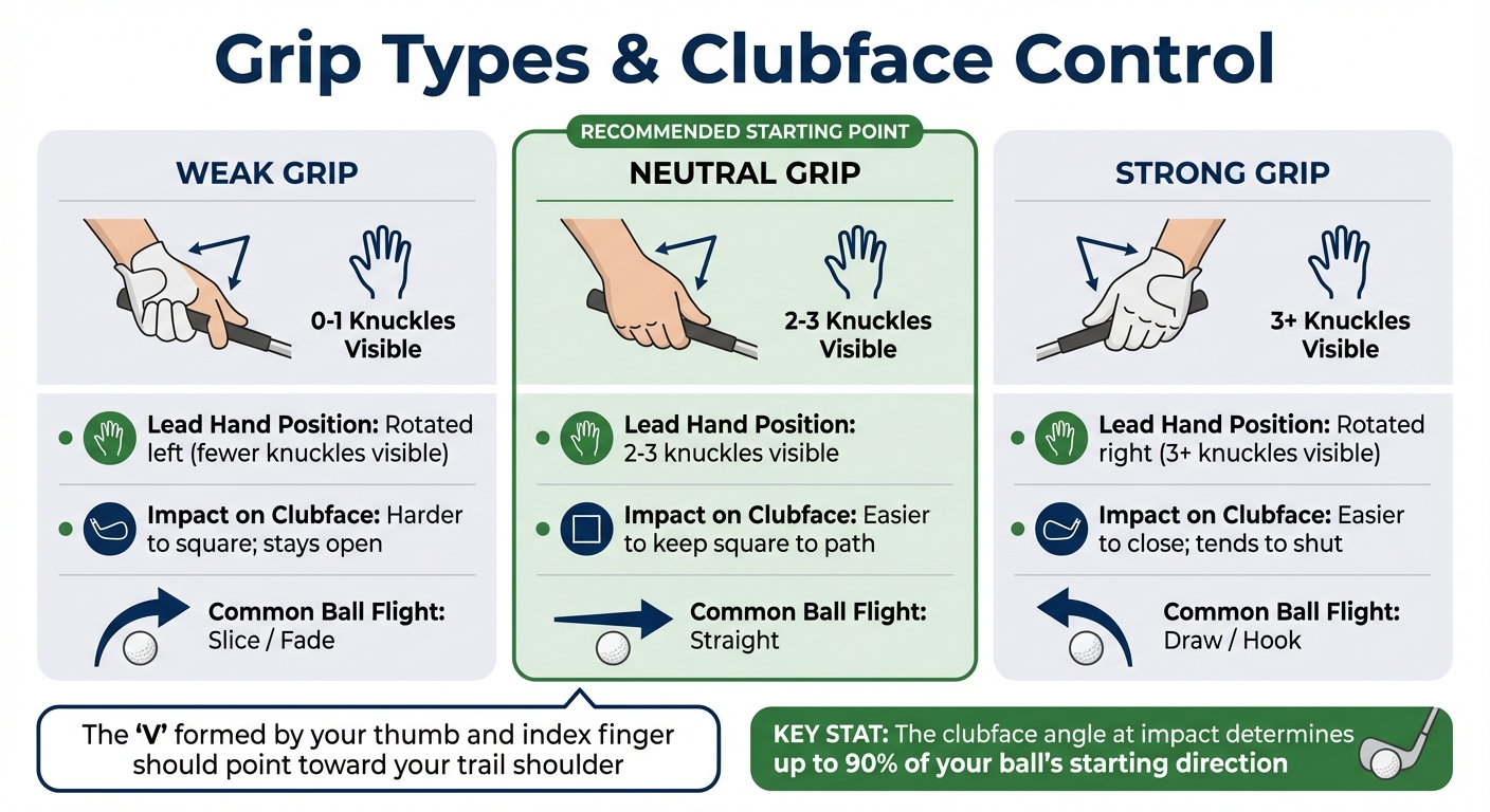 Golf Grip Types and Their Impact on Clubface Control