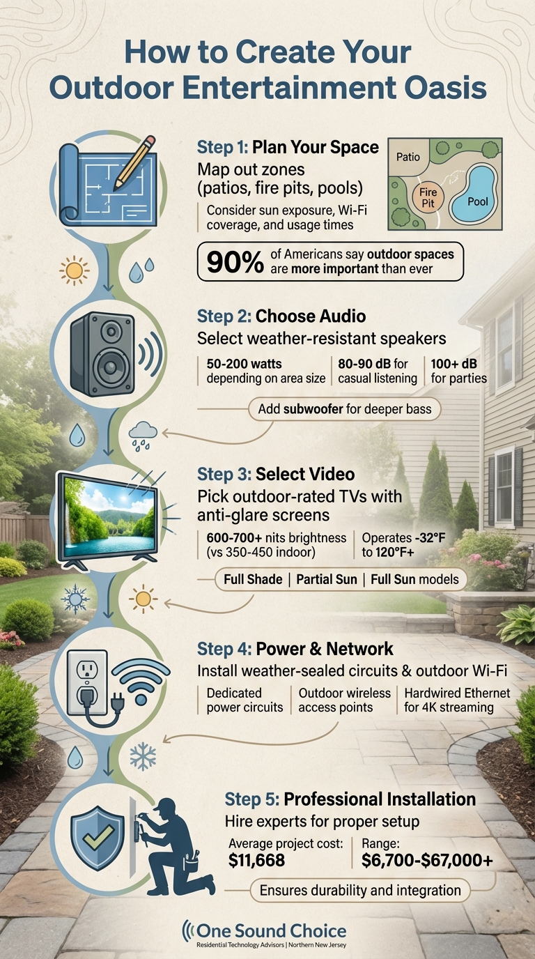 5 Steps to Create Your Outdoor Entertainment Oasis