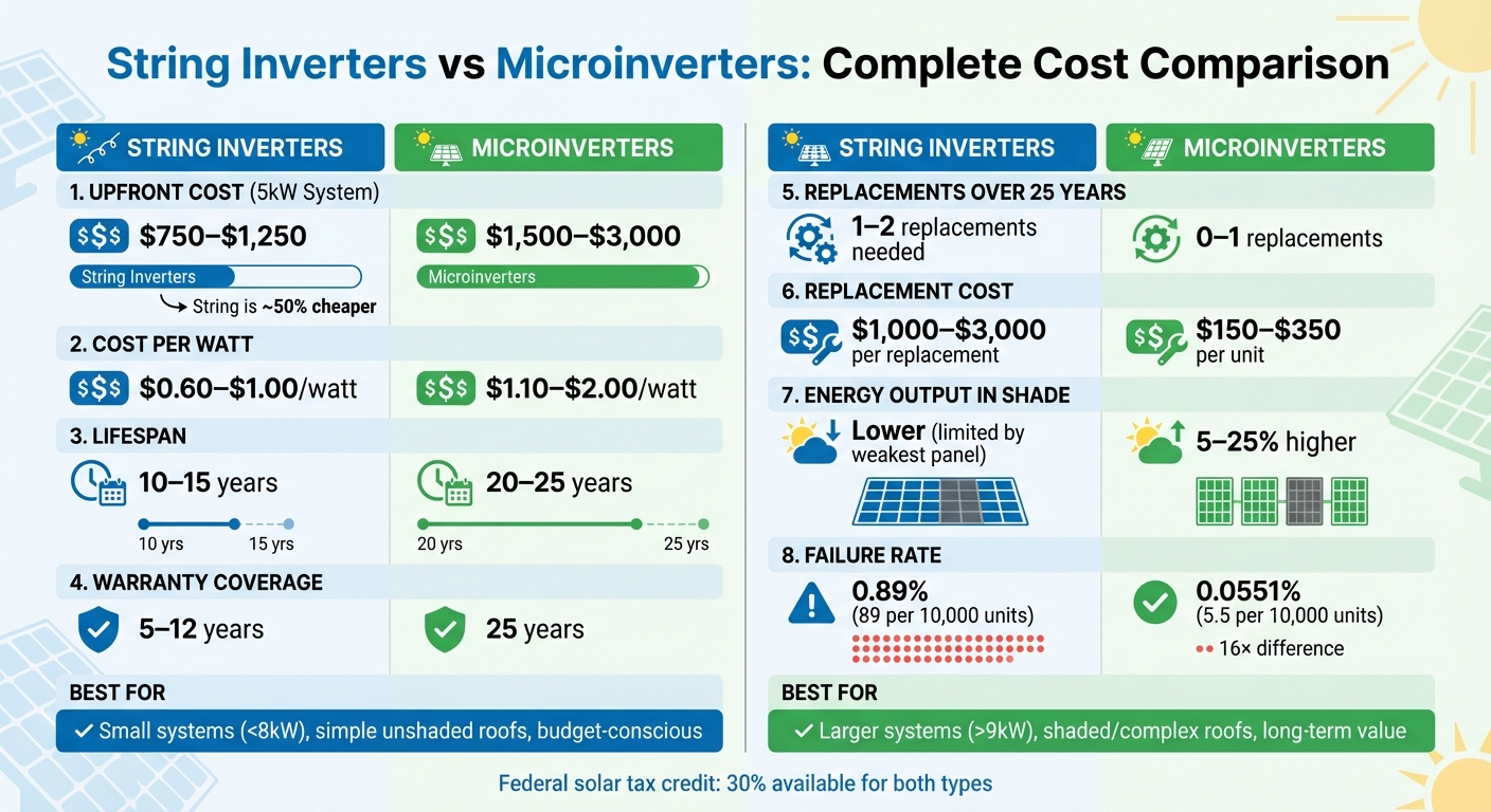 String Inverters vs Microinverters Cost Comparison Chart