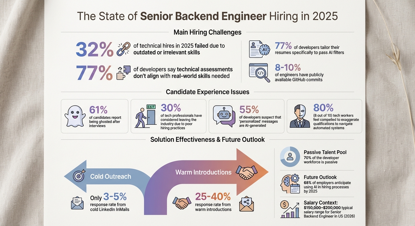 Senior Backend Engineer Hiring Challenges: Key Statistics and Success Rates