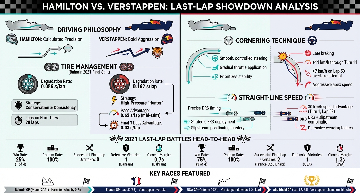 Hamilton vs Verstappen Racing Styles Comparison: Key Performance Metrics