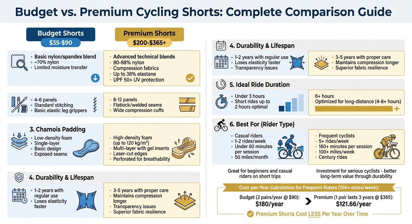 Budget vs Premium Cycling Shorts Comparison Guide