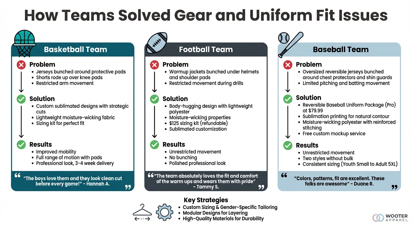 3 Case Studies: How Custom Uniforms Solved Team Fit Issues