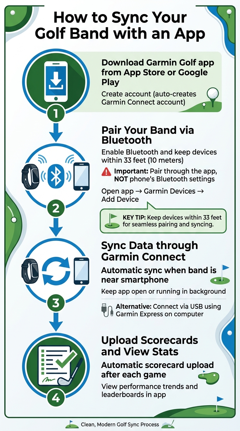 How to Sync Your Golf Band with App in 4 Steps