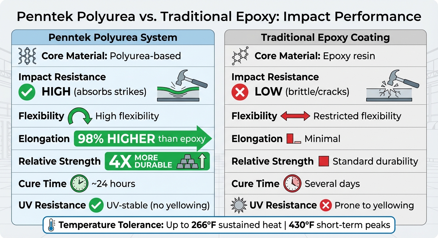 How Penntek Coatings Pass Impact Resistance Tests 6 Penntek Polyurea Vs Traditional Epoxy Coating Performance Comparison
