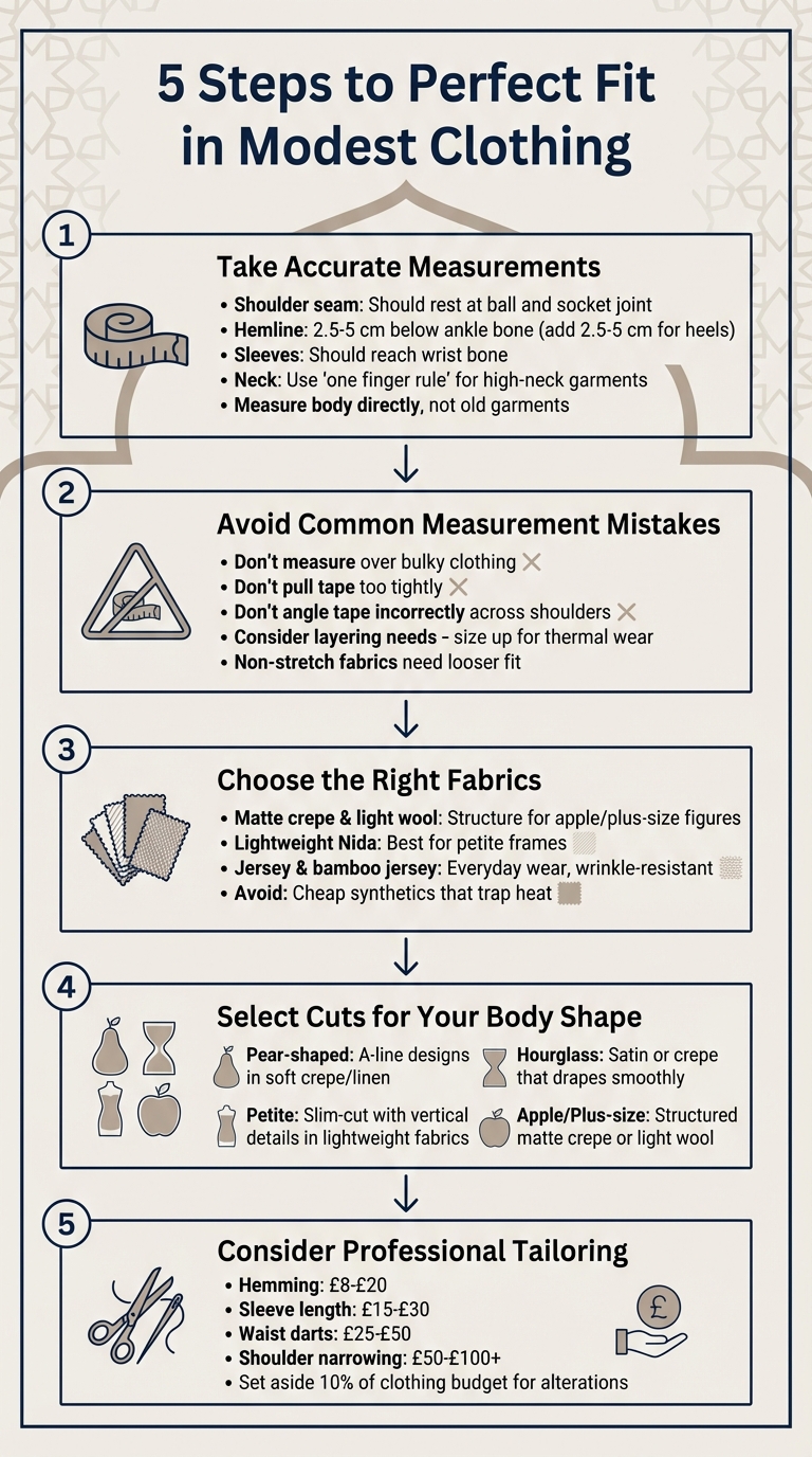 5-Step Guide to Finding the Perfect Fit in Modest Clothing