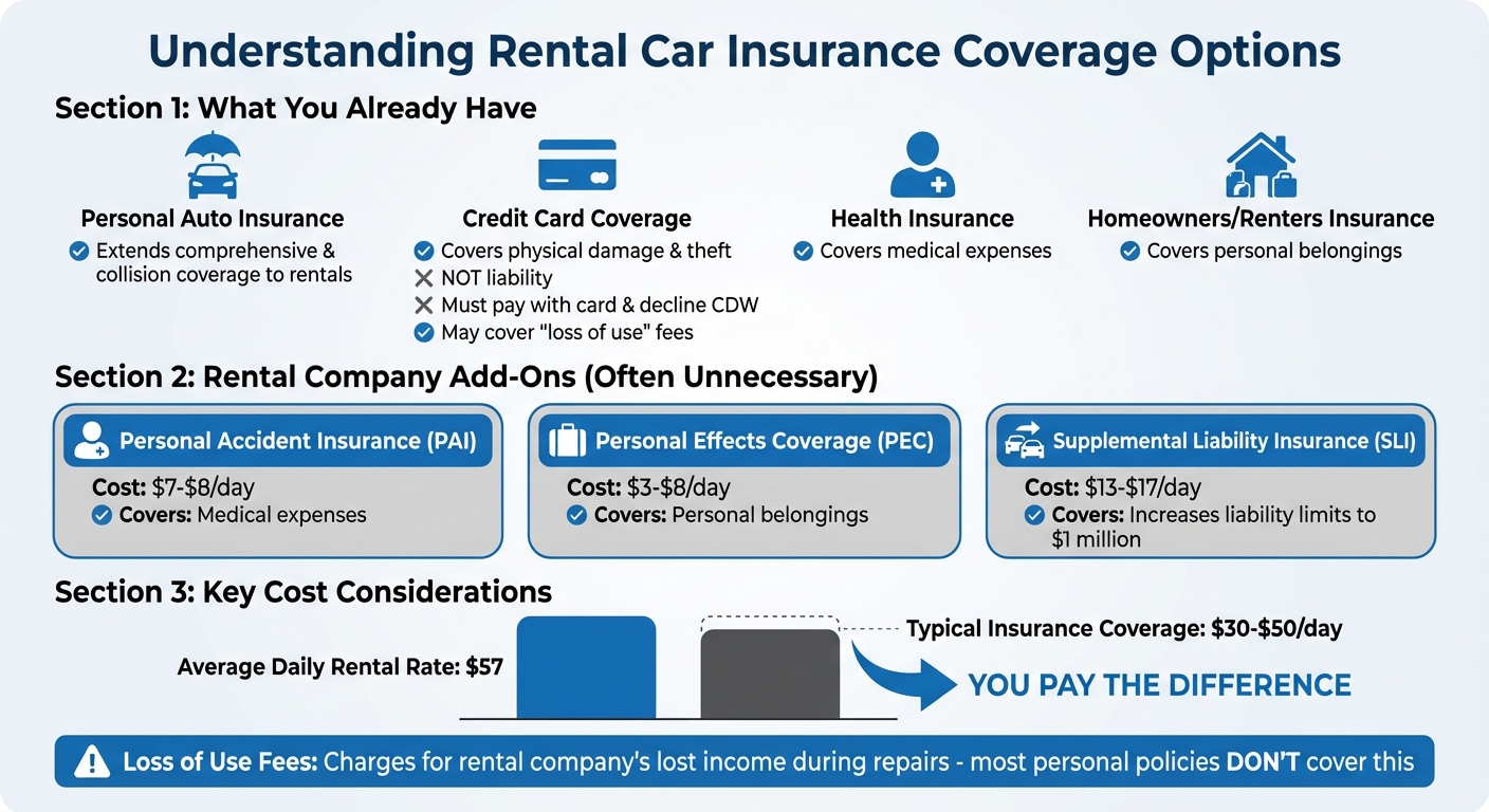 Rental Car Insurance Coverage Costs and Options After an Accident