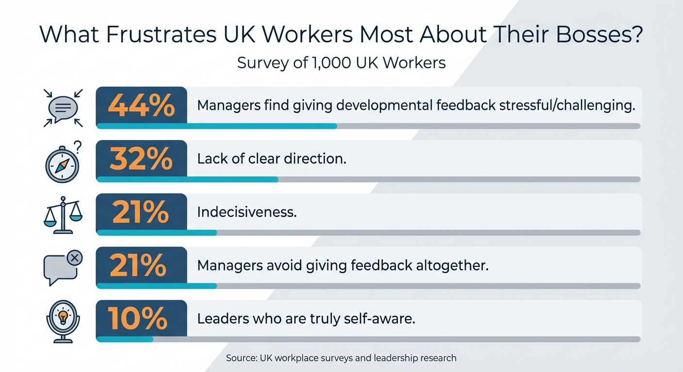 UK Worker Frustrations with Boss Behaviors Survey Results