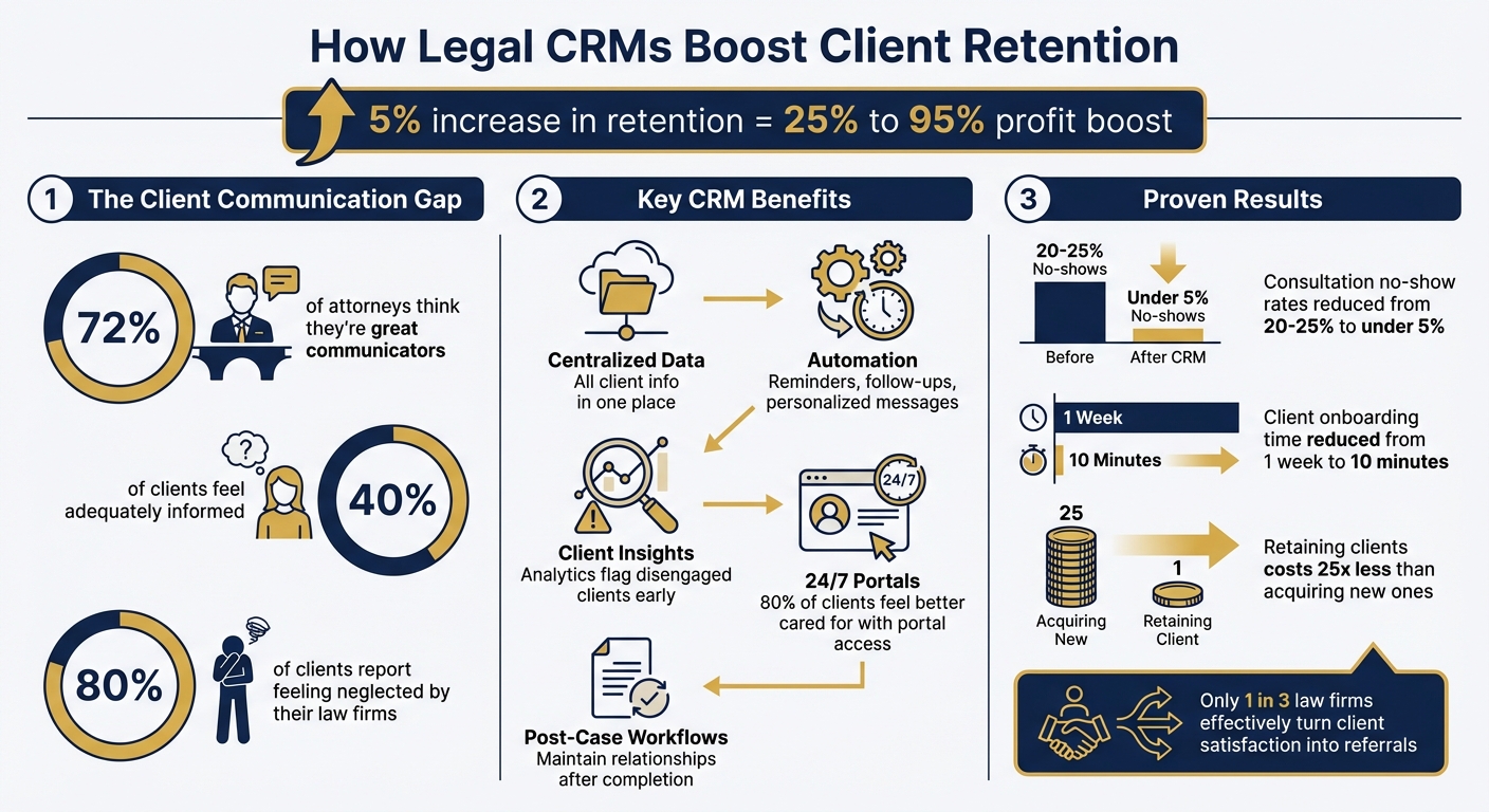 How Legal CRMs Improve Client Retention: Key Statistics and Benefits