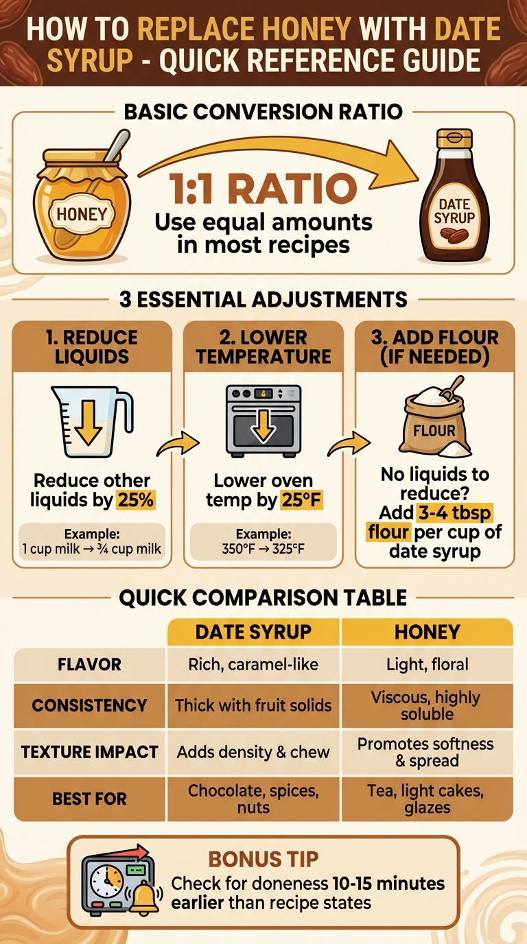 How to Substitute Date Syrup for Honey: Quick Reference Guide