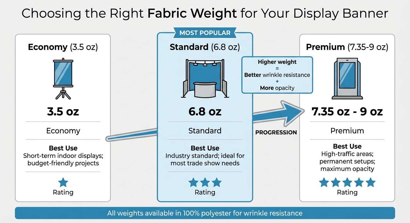 Fabric Banner Weight Comparison Guide for Trade Shows and Displays