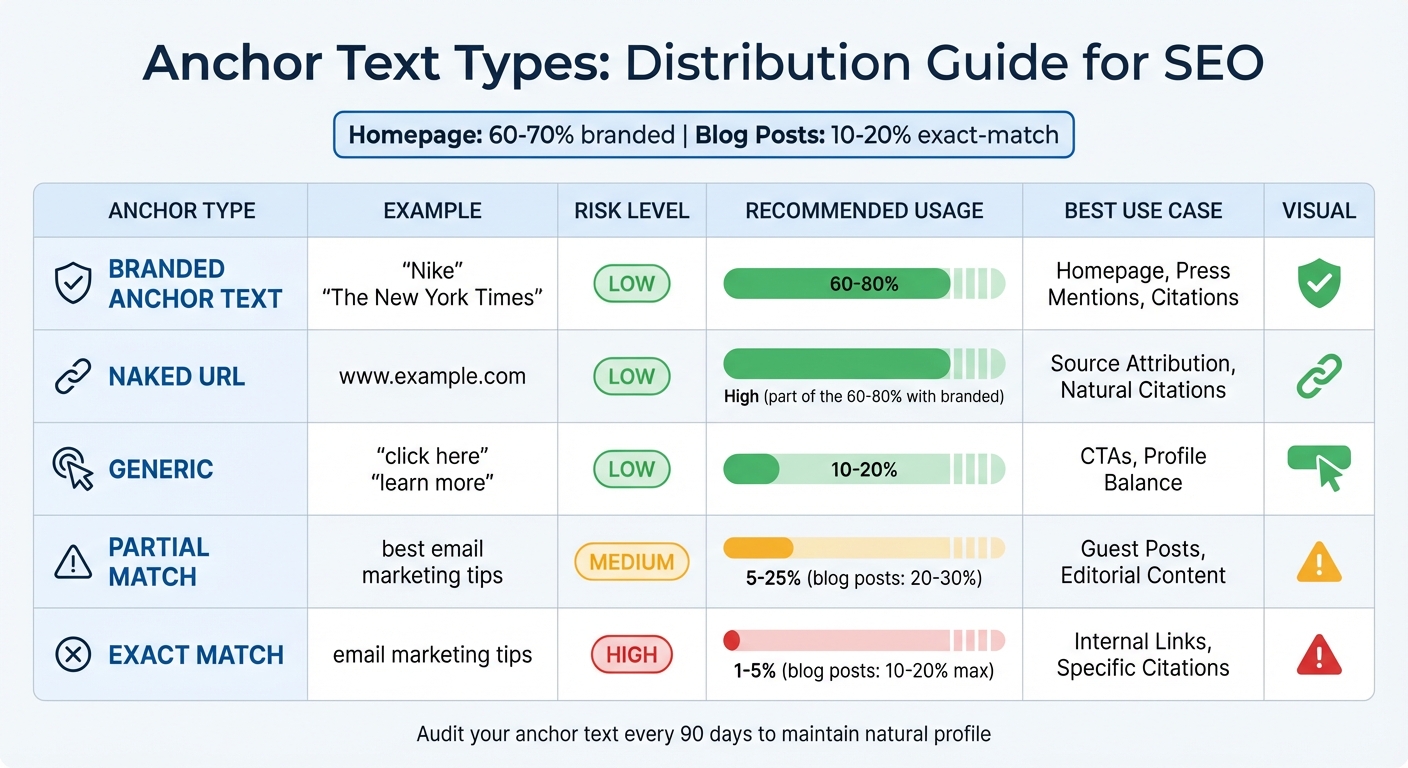 Anchor Text Types Distribution Guide for SEO