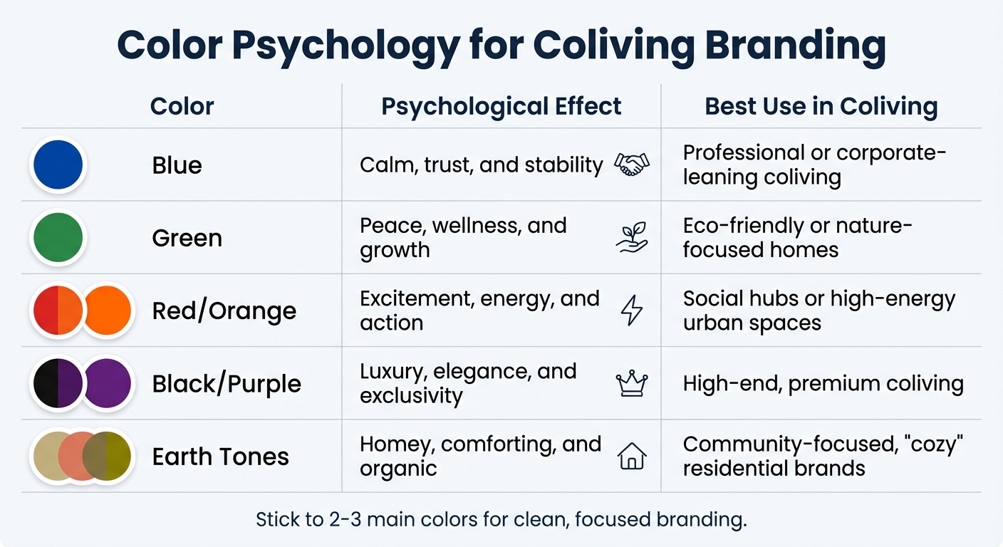 Color Psychology Guide for Coliving Branding