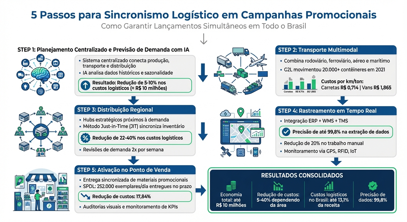 5 Passos para Sincronismo Logístico em Campanhas Promocionais Nacionais