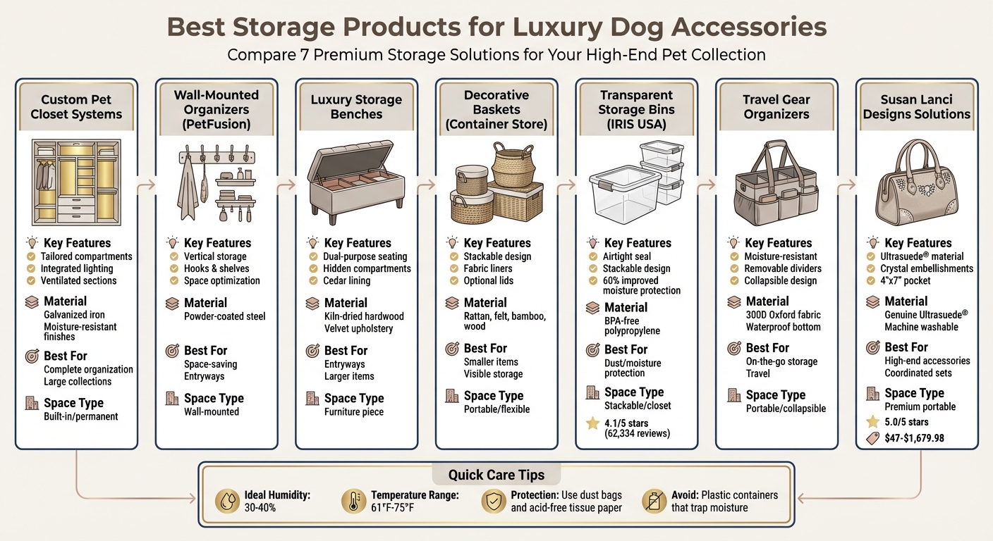 7 Best Storage Solutions for Luxury Dog Accessories Comparison Guide