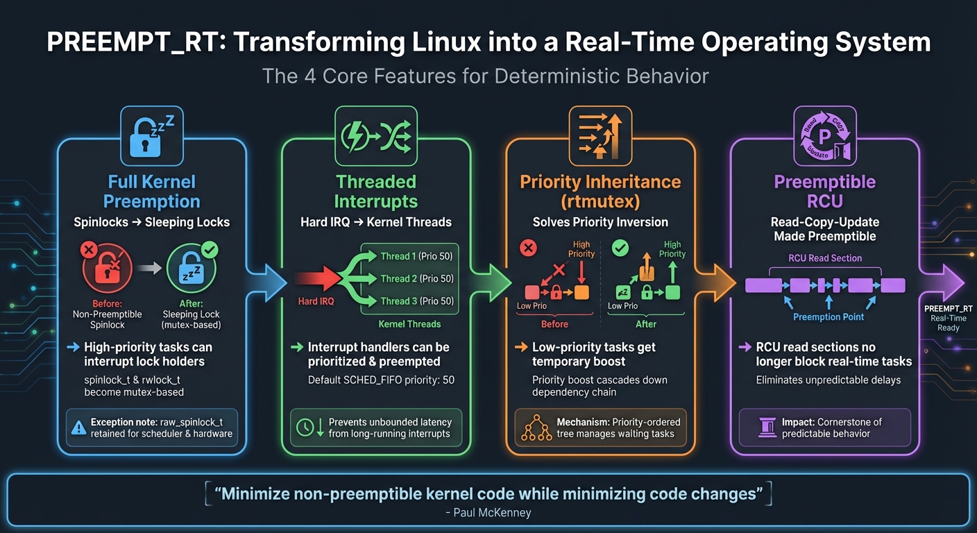 PREEMPT_RT Core Features: How Linux Achieves Real-Time Performance