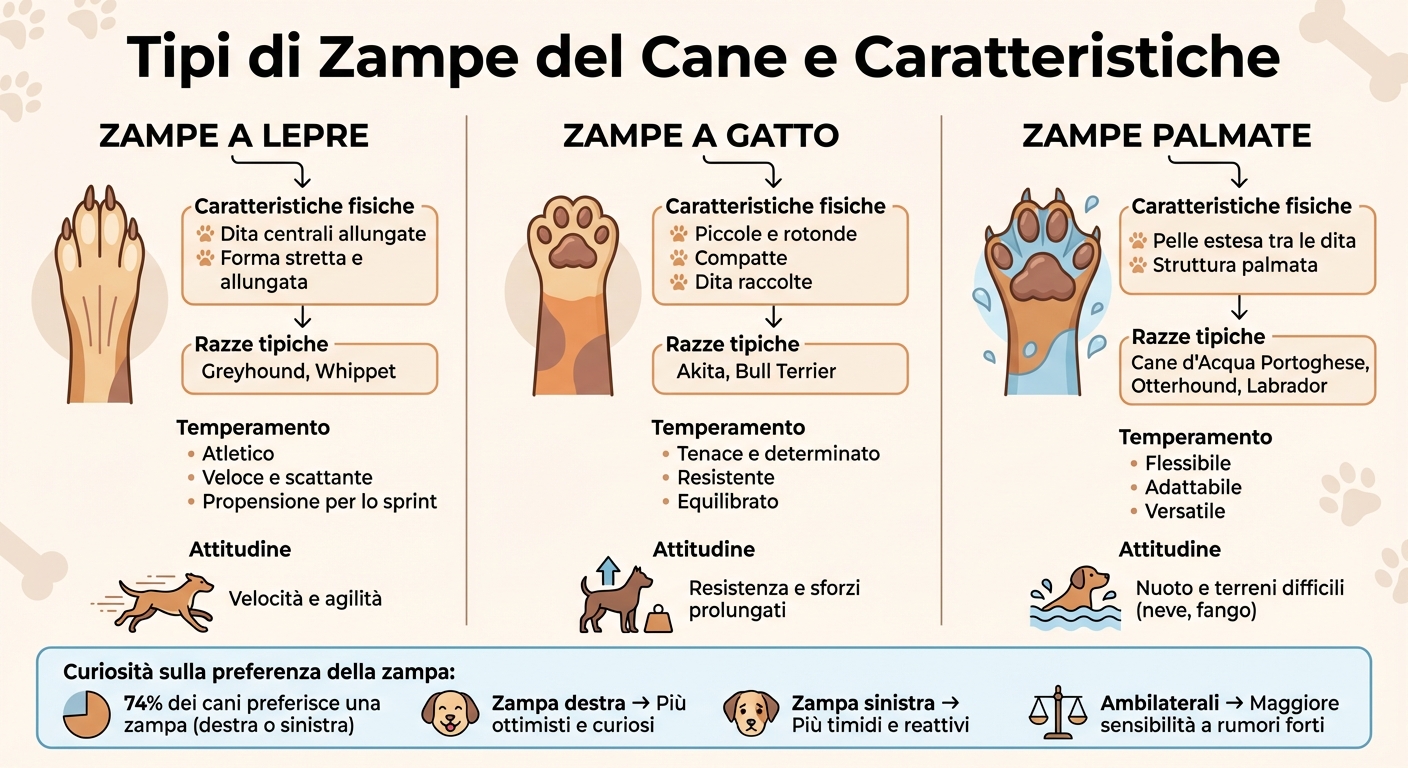 Tipi di zampe del cane: forma, caratteristiche e temperamento