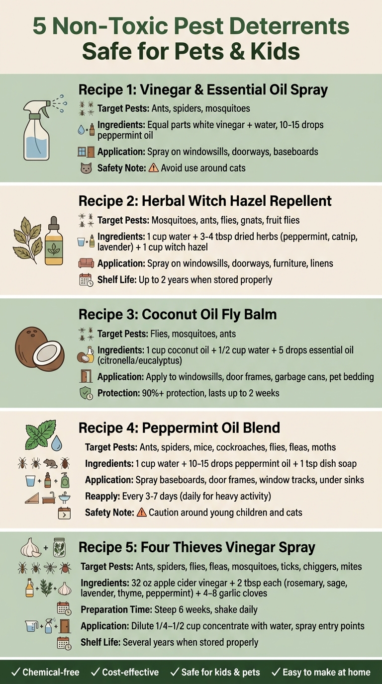 5 Non-Toxic DIY Pest Deterrents Safe for Pets and Kids