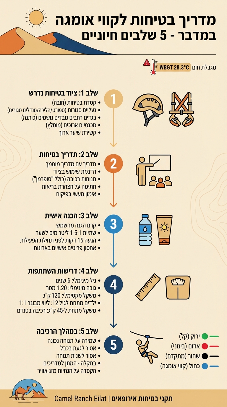 מדריך בטיחות מהיר לקווי אומגה במדבר - 5 שלבים חיוניים
