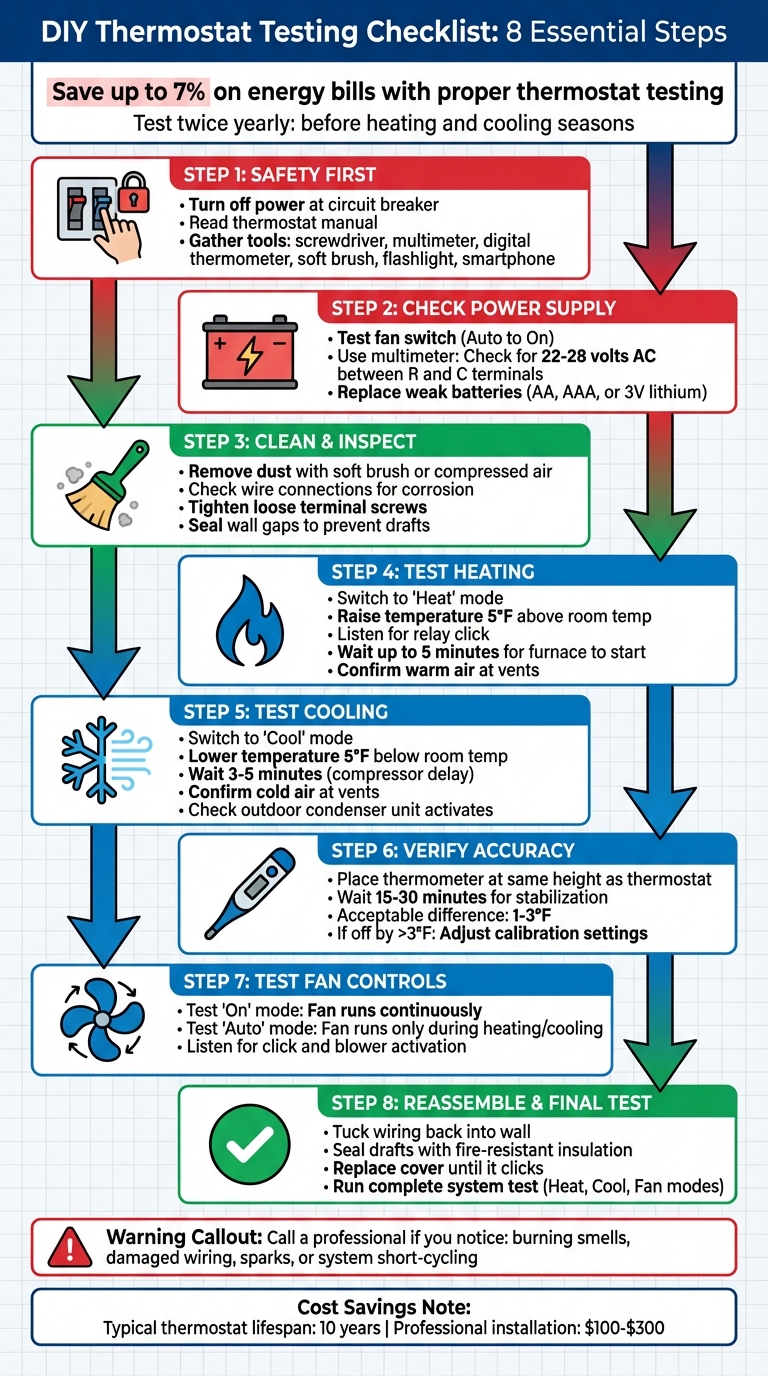 DIY Thermostat Testing Step-by-Step Guide