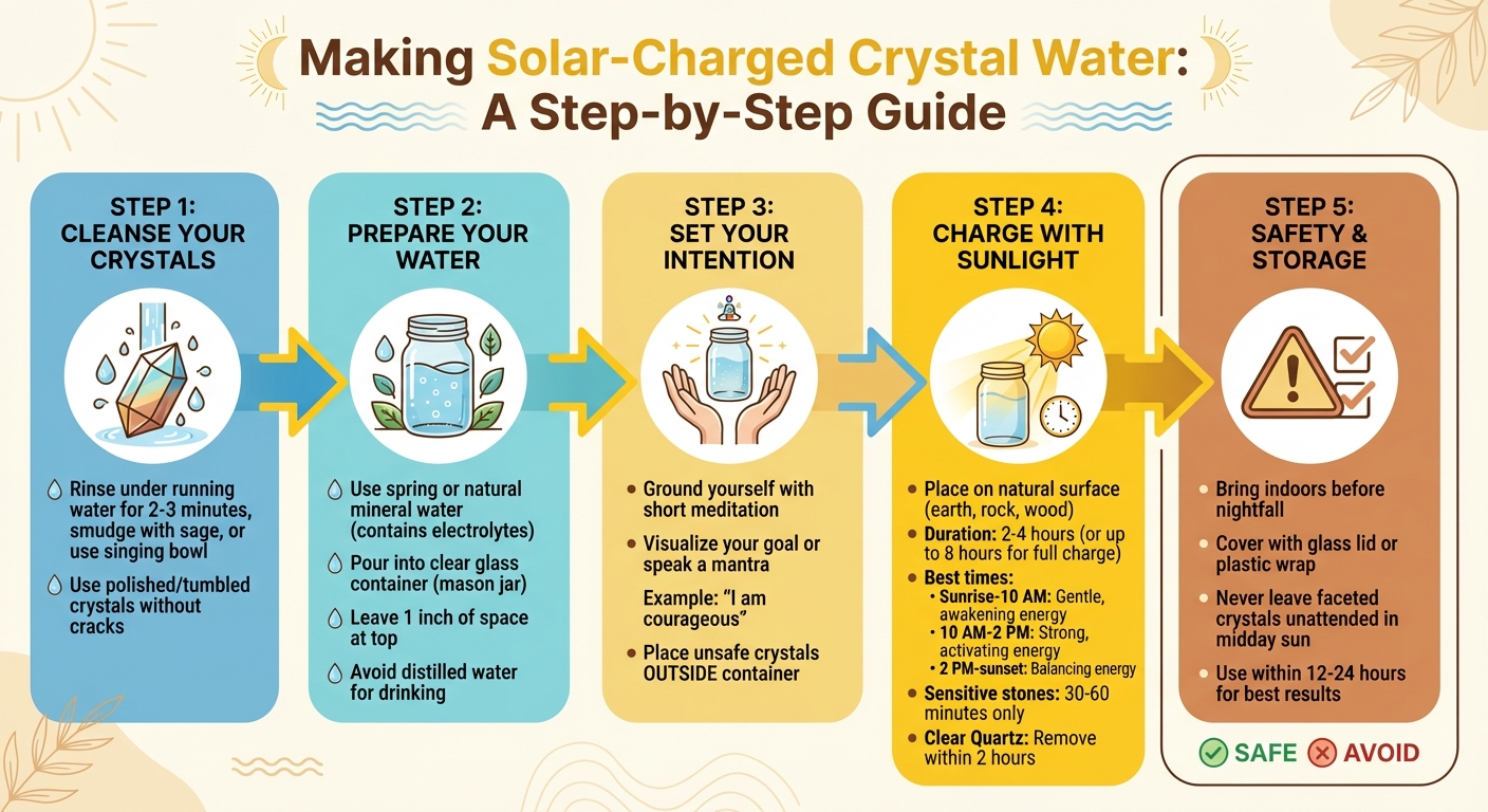How to Make Solar Crystal Water: Step-by-Step Guide with Safety Tips