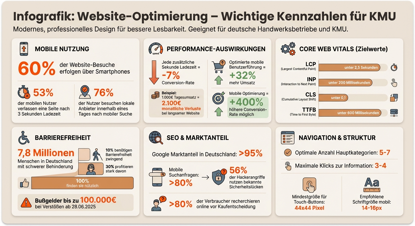 Website-Optimierung: Wichtige Kennzahlen und Statistiken für KMU