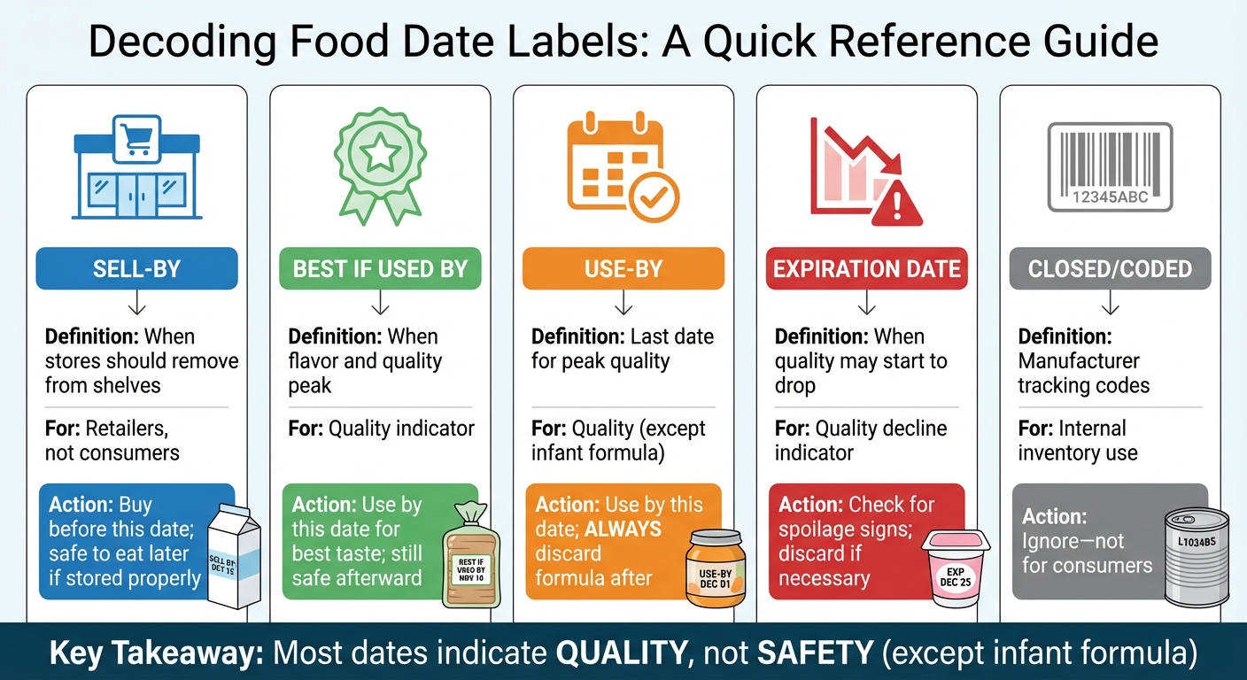 Food Date Label Types: What They Mean and How to Use Them