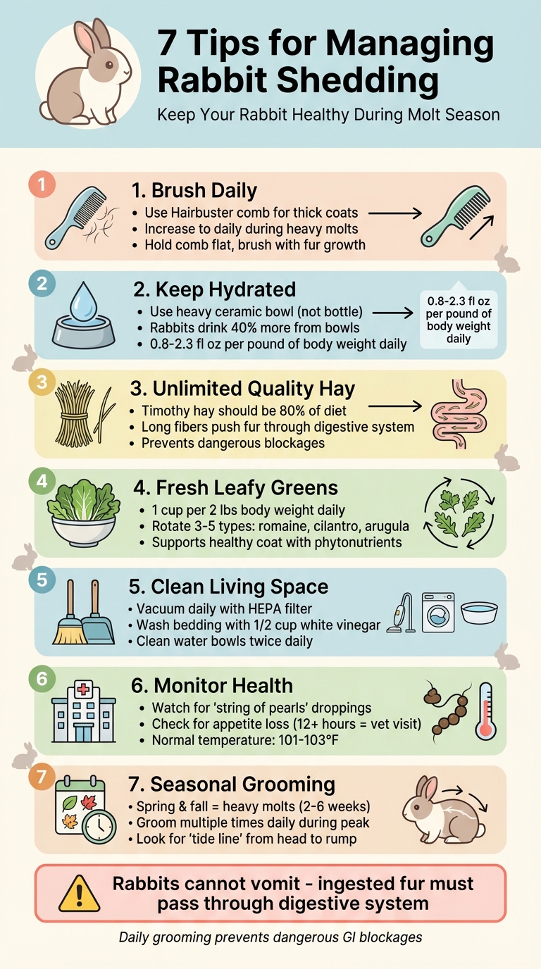 7 Essential Tips for Managing Rabbit Shedding