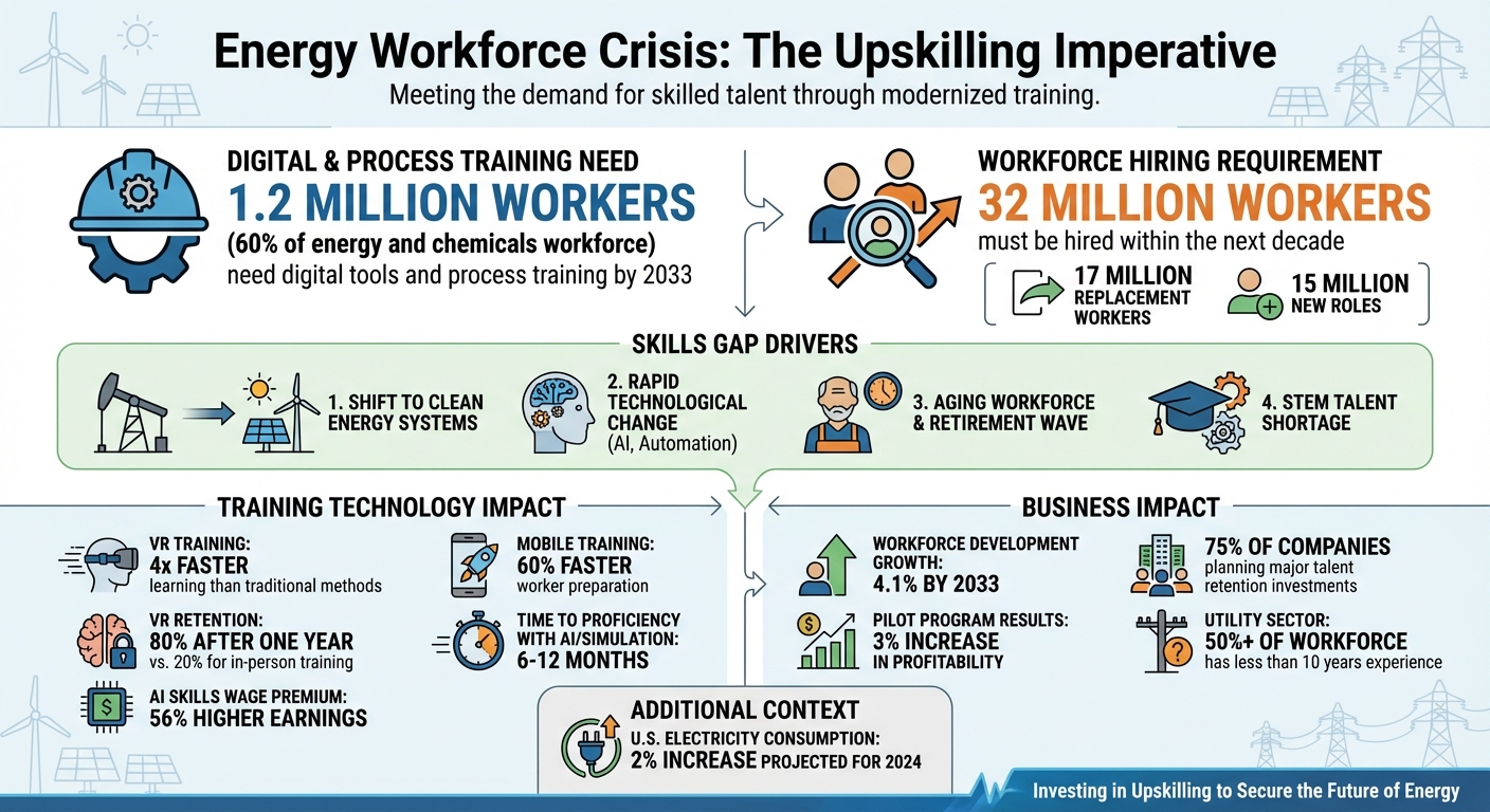 Energy Workforce Crisis: Key Statistics and Upskilling Needs by 2033